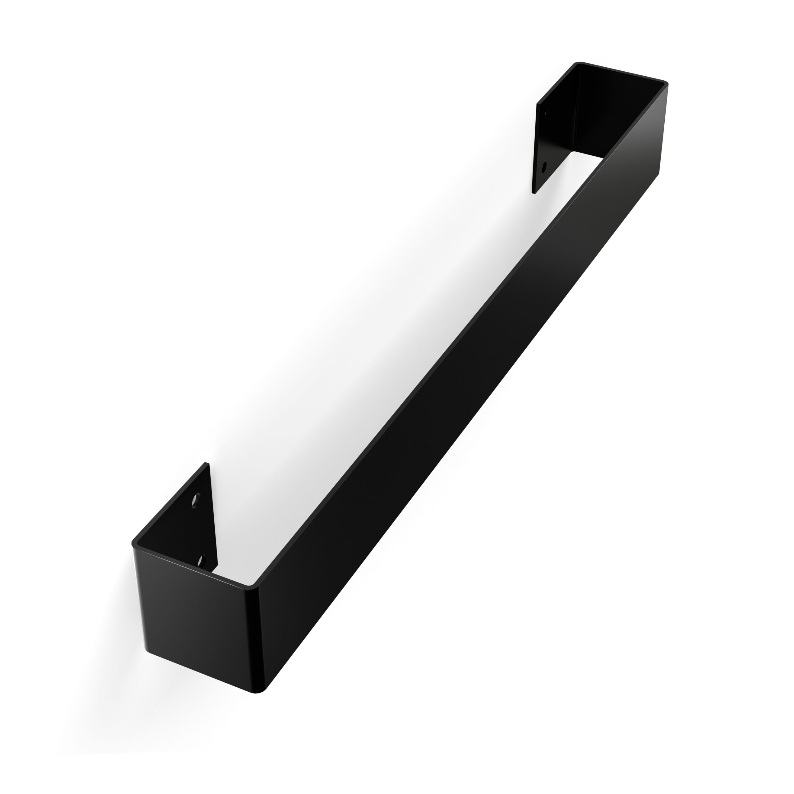 Czarny wieszak na ręczniki – nowoczesny i funkcjonalny dodatek do łazienki. Wykonany z trwałego aluminium, odporny na wilgoć i rdzę. Minimalistyczny design w stylu loftowym, idealny do eleganckich wnętrz. Podwójna belka zapewnia wygodne przechowywanie ręczników. Montaż na ścianie sprawia, że wieszak oszczędza miejsce i utrzymuje porządek. Doskonały wybór do nowoczesnych łazienek, hoteli i pensjonatów.