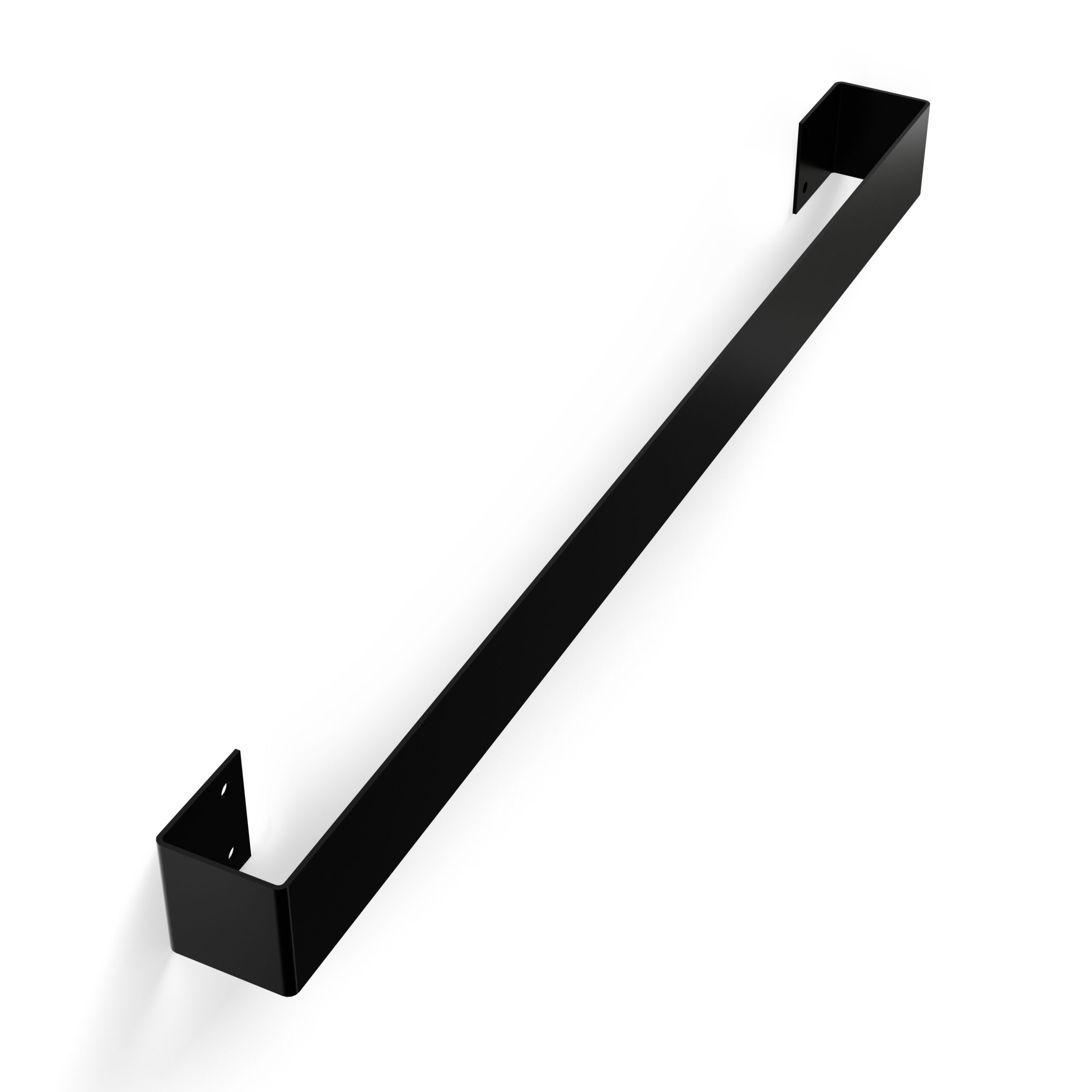 Czarny wieszak na ręczniki – nowoczesny i funkcjonalny dodatek do łazienki. Wykonany z trwałego aluminium, odporny na wilgoć i rdzę. Minimalistyczny design w stylu loftowym, idealny do eleganckich wnętrz. Podwójna belka zapewnia wygodne przechowywanie ręczników. Montaż na ścianie sprawia, że wieszak oszczędza miejsce i utrzymuje porządek. Doskonały wybór do nowoczesnych łazienek, hoteli i pensjonatów.