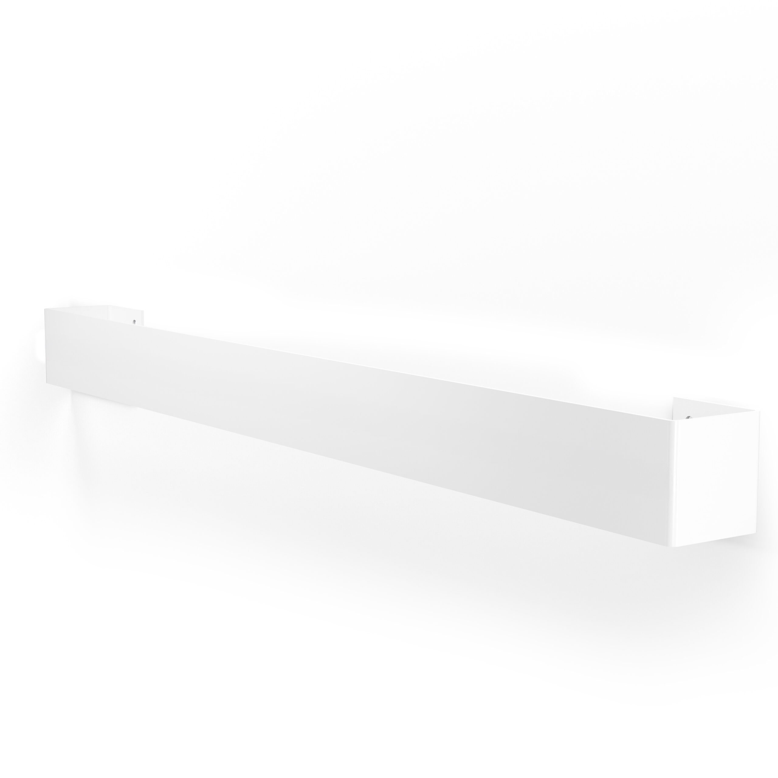 Minimalistyczny, biały wieszak na ręczniki wykonany z trwałego aluminium. Nowoczesny, loftowy design z podwójną belką, idealny do eleganckich i funkcjonalnych łazienek. Montowany na ścianie, zapewnia wygodne przechowywanie i szybki dostęp do ręczników.