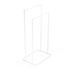 Stojak na ręczniki wolnostojący w kolorze białym na białym tle