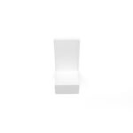 Aluminiowy samoprzylepny haczyk na ręczniki biały mat.