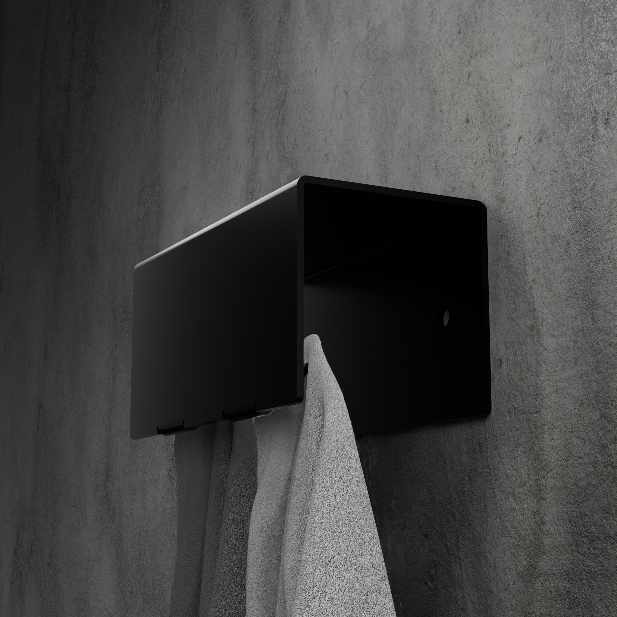 WIESZAK NA RĘCZNIKI ZABUDOWANY HUKI